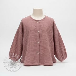 Muślin double gauze light lilac ORGANIC