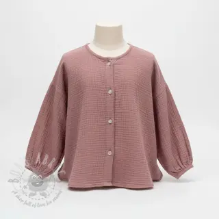 Muślin double gauze light lilac ORGANIC