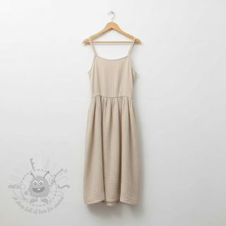 Muślin double gauze light sand ORGANIC