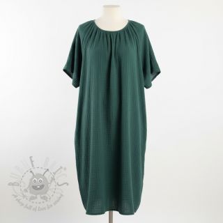 Muślin double gauze stara zieleń ORGANIC