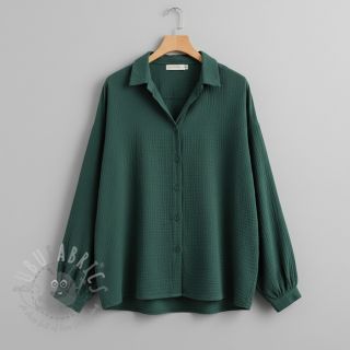 Muślin double gauze stara zieleń ORGANIC