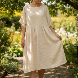 Muślin double gauze cream ORGANIC