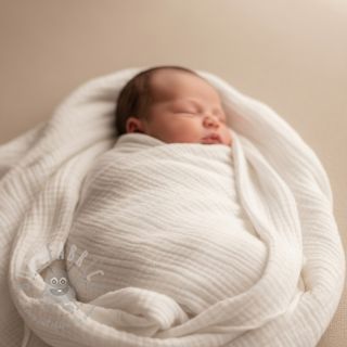 Muślin double gauze ecru ORGANIC