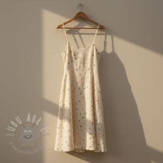 Muślin double gauze Flowers SIMPLY NATURAL digital print ORGANIC