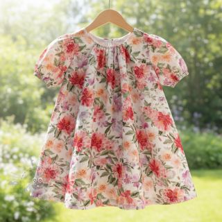 Muślin double gauze Sunny flowers digital print