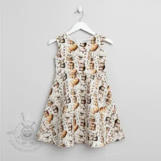 Muślin double gauze Cuties design D digital print