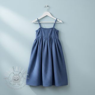 Muślin double gauze midnight blue