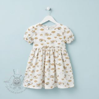 Muślin double gauze Helicopters off white