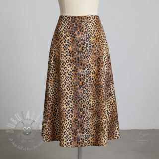 Muślin double gauze Animal skin panther digital print