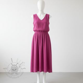 Muślin double gauze cerise ORGANIC