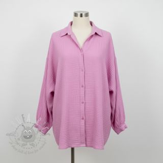 Muślin double gauze light pink ORGANIC