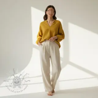 Muślin double gauze gold ORGANIC