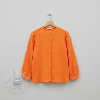 Muślin double gauze neon orange