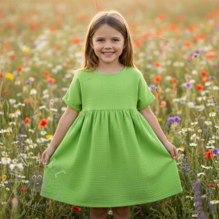 Muślin double gauze neon lime