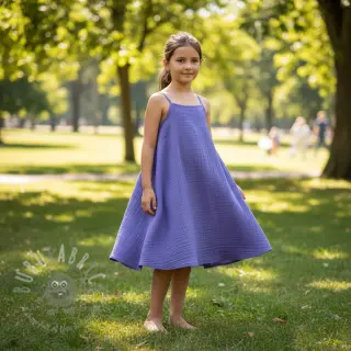 Muślin double gauze lavender