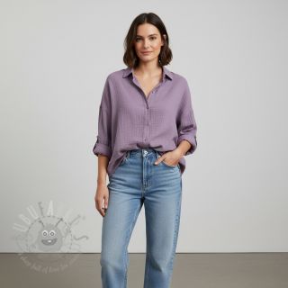 Muślin double gauze lavender