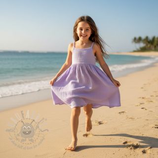 Muślin double gauze bright violet