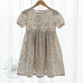 Muślin double gauze Lovely meadow white