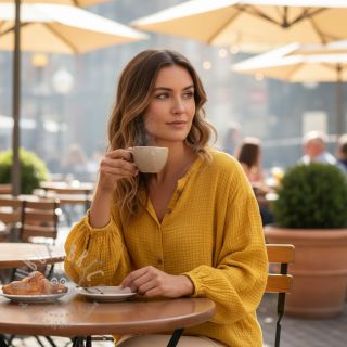 Muślina podwójna lemon