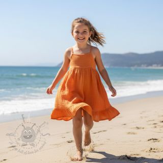 Muślin double gauze orange