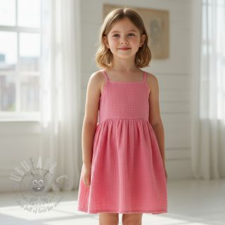 Muślin double gauze pink