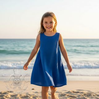 Muślin double gauze cobalt