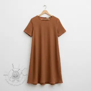 Muślin double gauze cognac ORGANIC