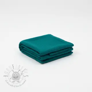 Muślin double gauze dark cyan