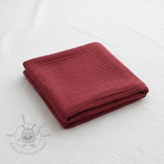 Muślin double gauze bordeaux