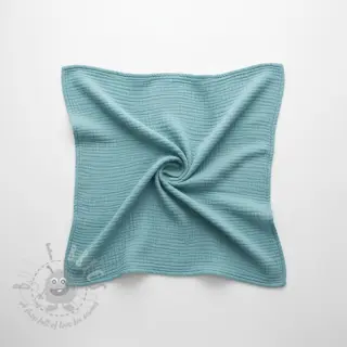 Muślin double gauze blue shadow
