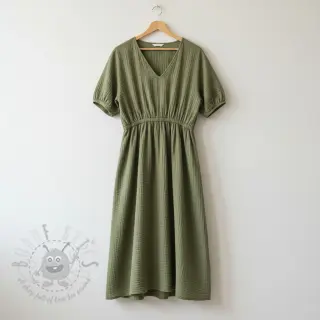 Muślin double gauze moss green