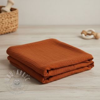 Muślin double gauze rust