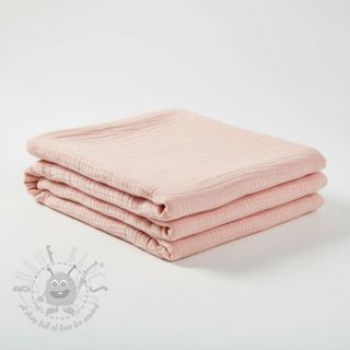 Muślin double gauze light rose