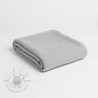 Muślin double gauze light grey