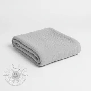 Muślin double gauze light grey