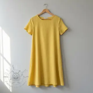 Muślin double gauze soft yellow