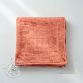 Muślin double gauze coral