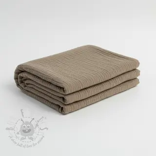 Muślin double gauze sand ORGANIC