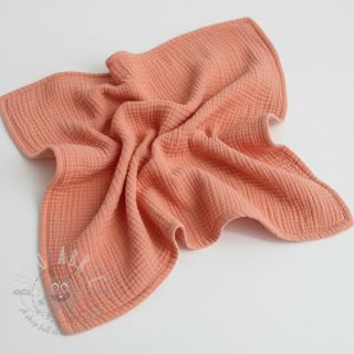 Muślin double gauze salmon