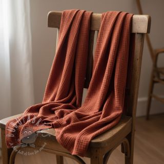 Muślin double gauze terra ORGANIC