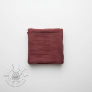 Muślin double gauze rouge ORGANIC