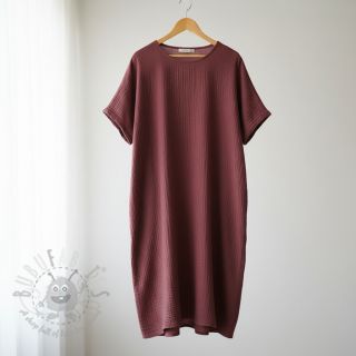 Muślin double gauze rouge ORGANIC