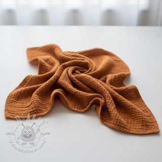 Muślin double gauze brique ORGANIC