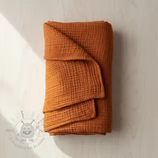Muślin double gauze rust ORGANIC
