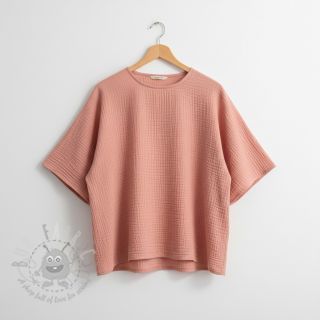 Muślin double gauze soft rose ORGANIC