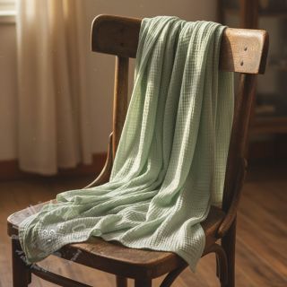 Muślin double gauze mint ORGANIC