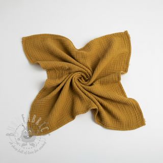 Muślin double gauze ochre ORGANIC