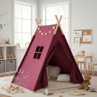 Muślin double gauze berry ORGANIC