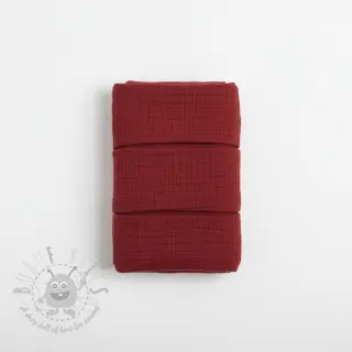 Muślin double gauze bordo ORGANIC