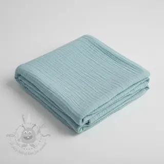 Muślin double gauze teal ORGANIC